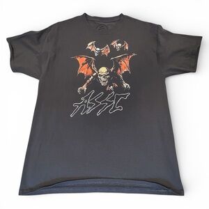 Anti Social Social Club Grey Tee with Orange and White Graphic